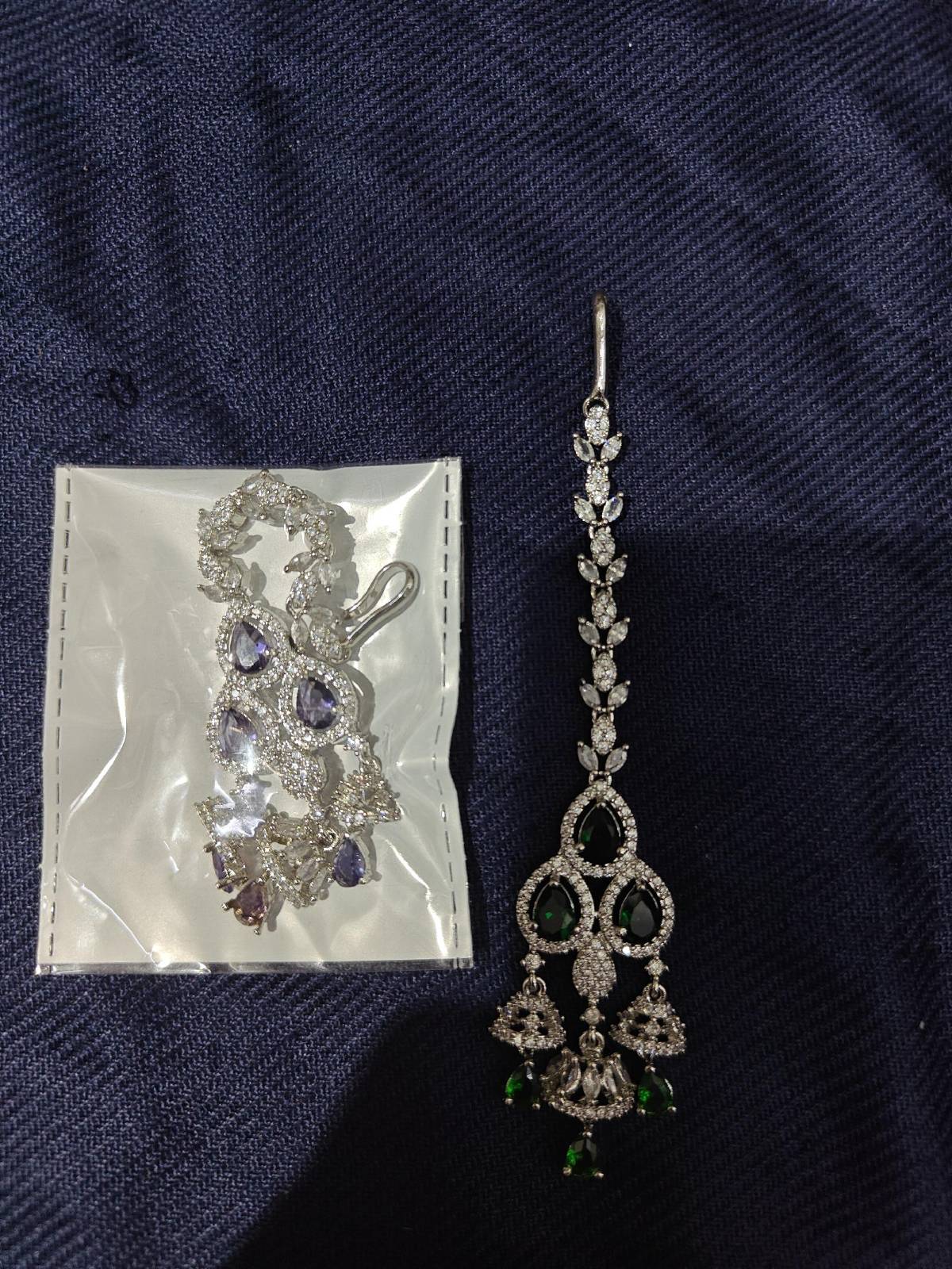Uma Silver Maang Tikka