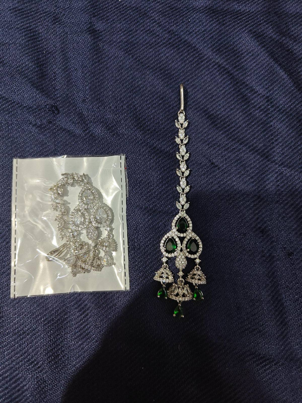 Uma Silver Maang Tikka
