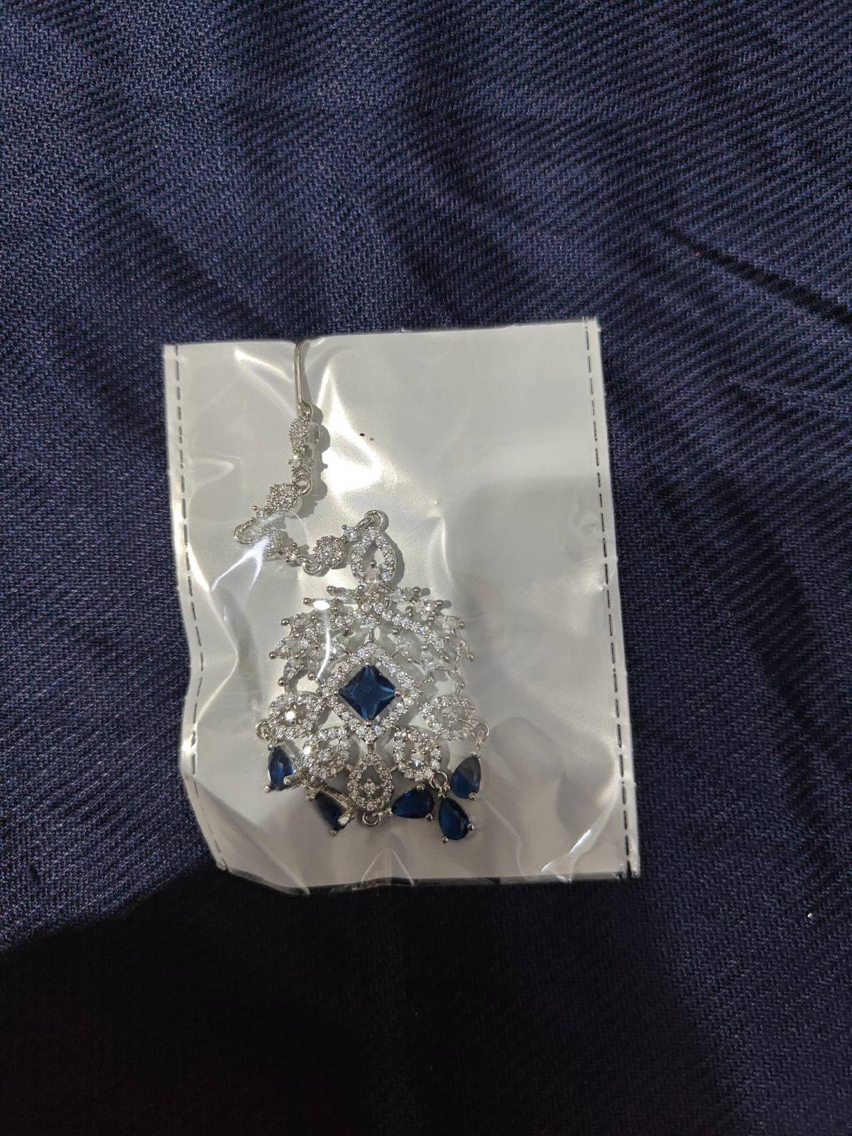 Yamini Silver Maang Tikka