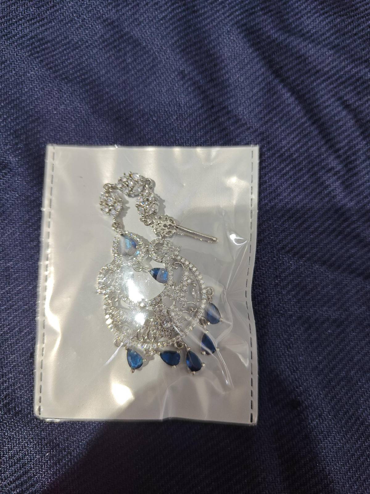 Saanvi Silver Maang Tikka