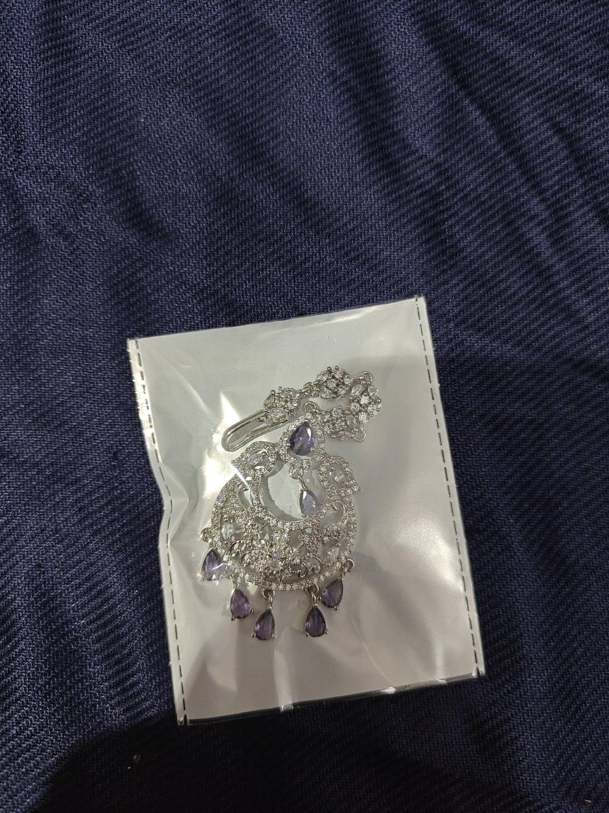 Saanvi Silver Maang Tikka