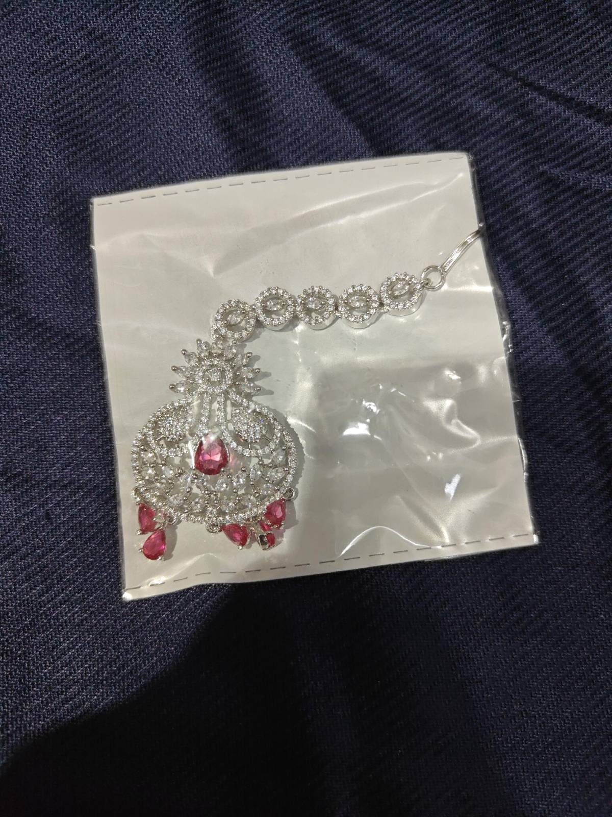 Devika Silver Maang Tikka