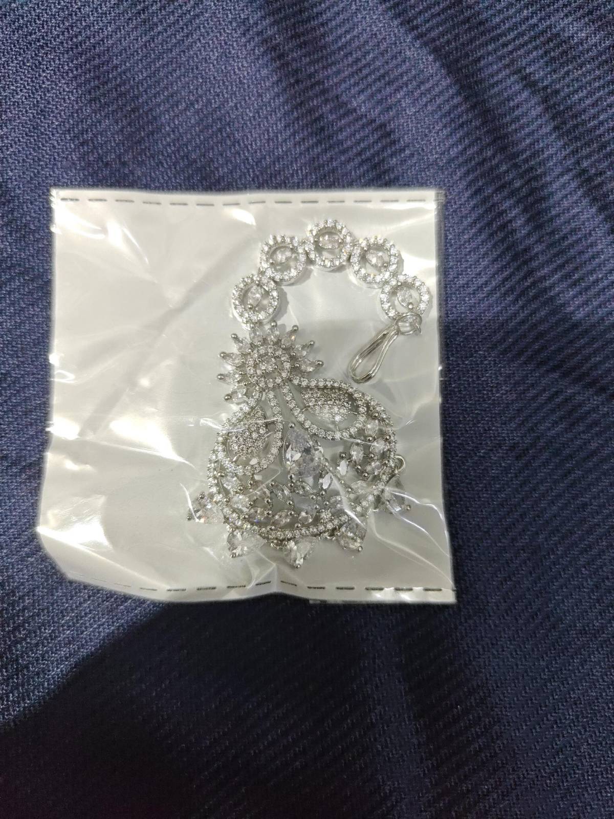 Devika Silver Maang Tikka