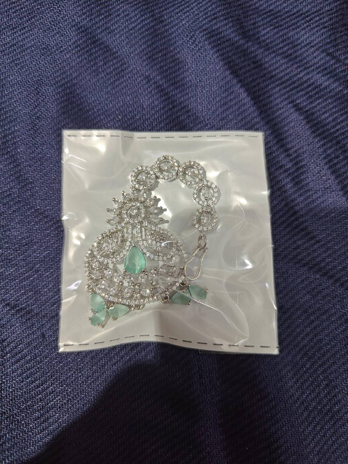 Devika Silver Maang Tikka