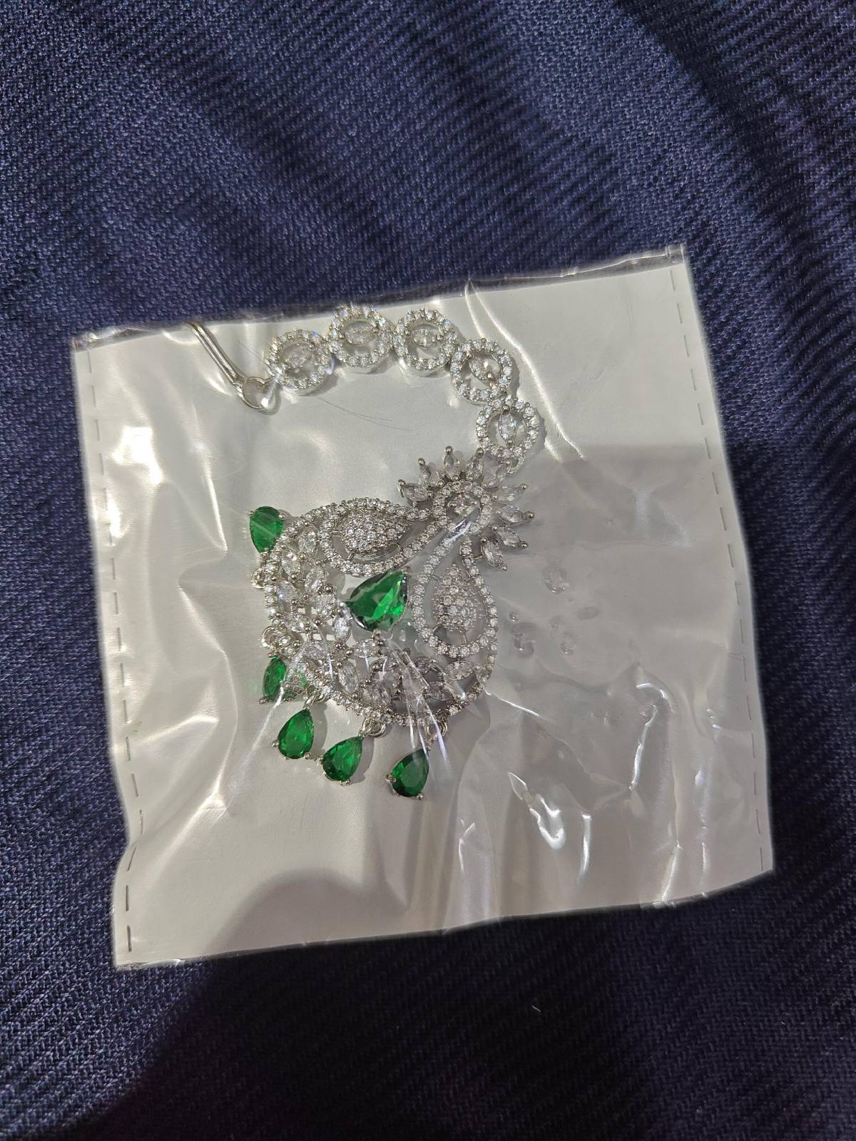 Devika Silver Maang Tikka