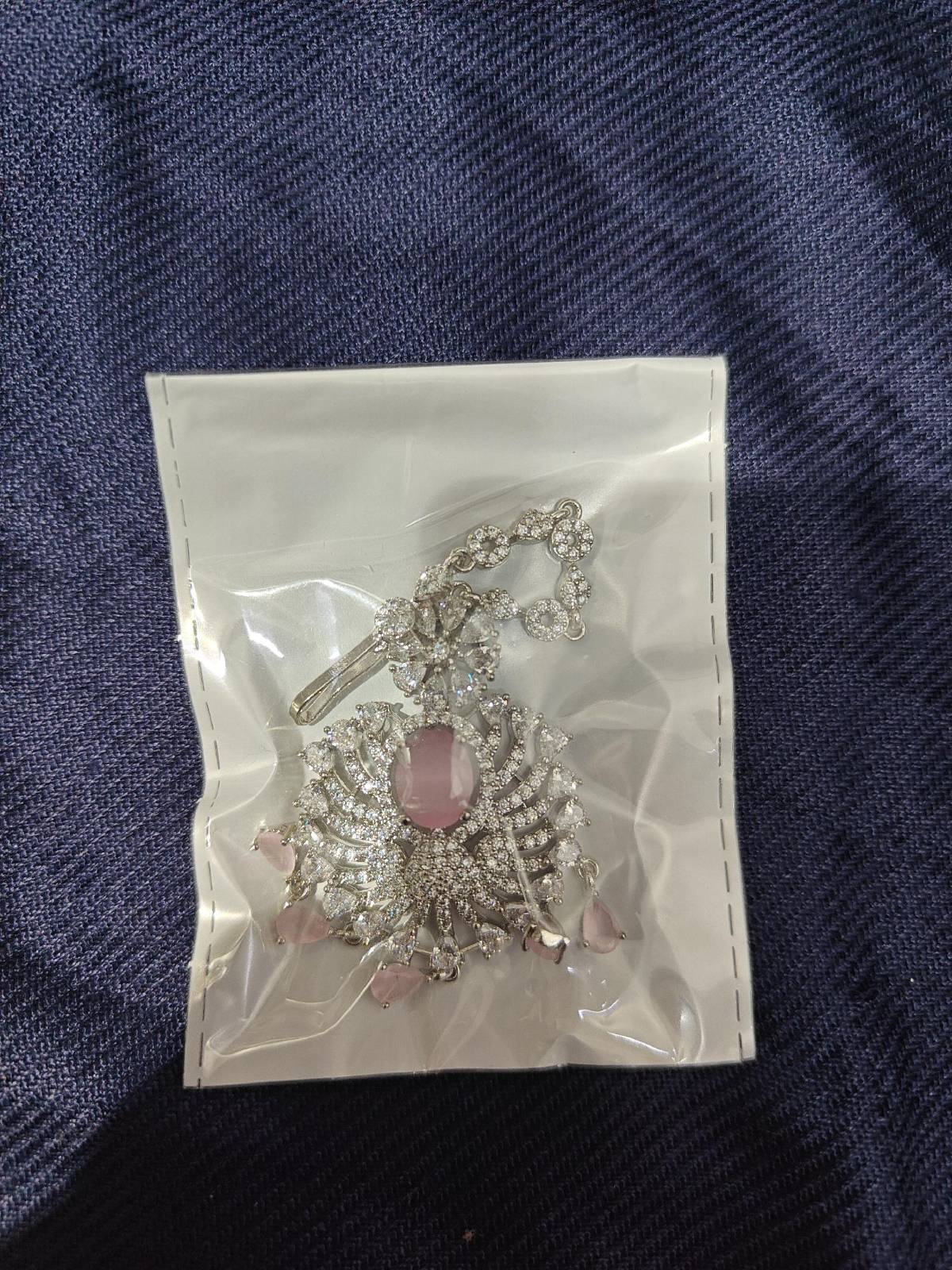 Damini Silver Maang Tikka