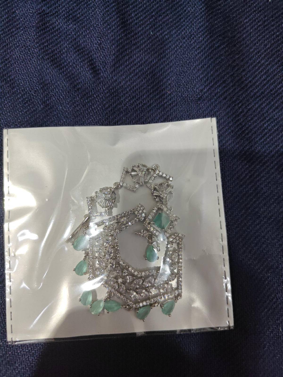 Yamini Silver Maang Tikka