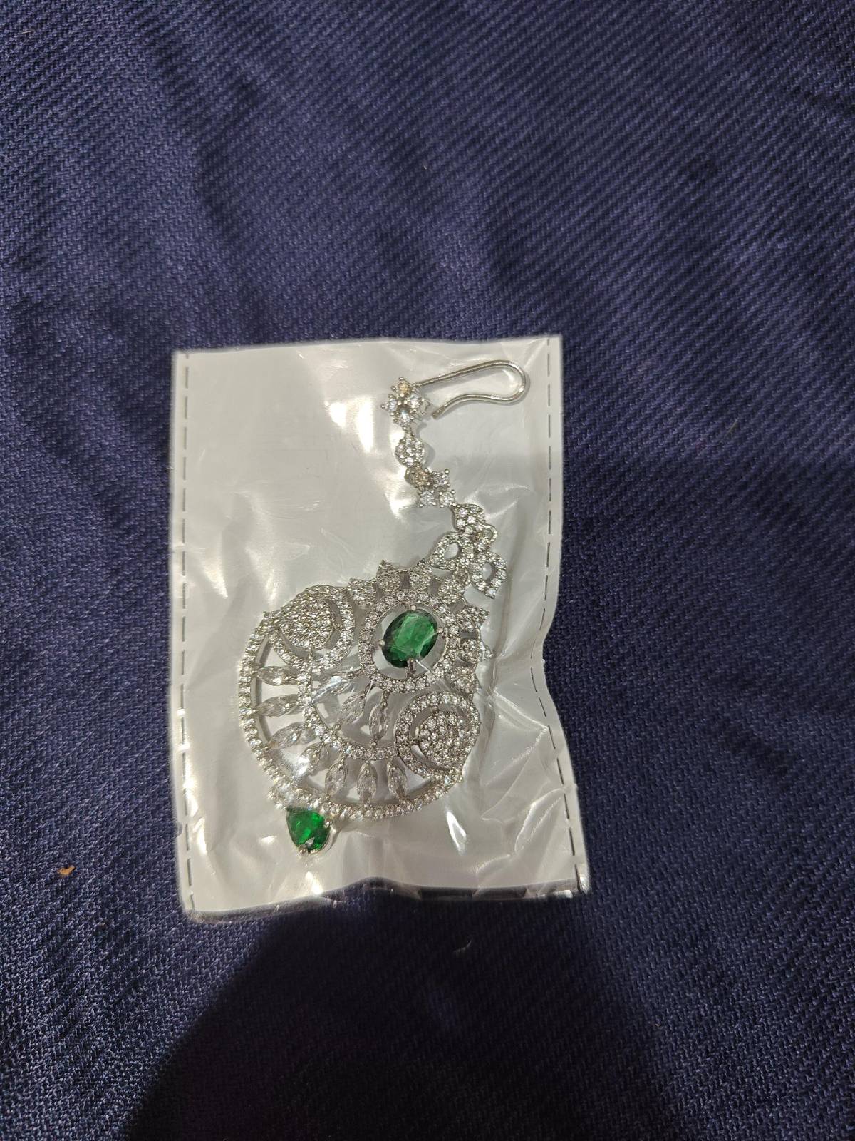 Padma Silver Maang Tikka
