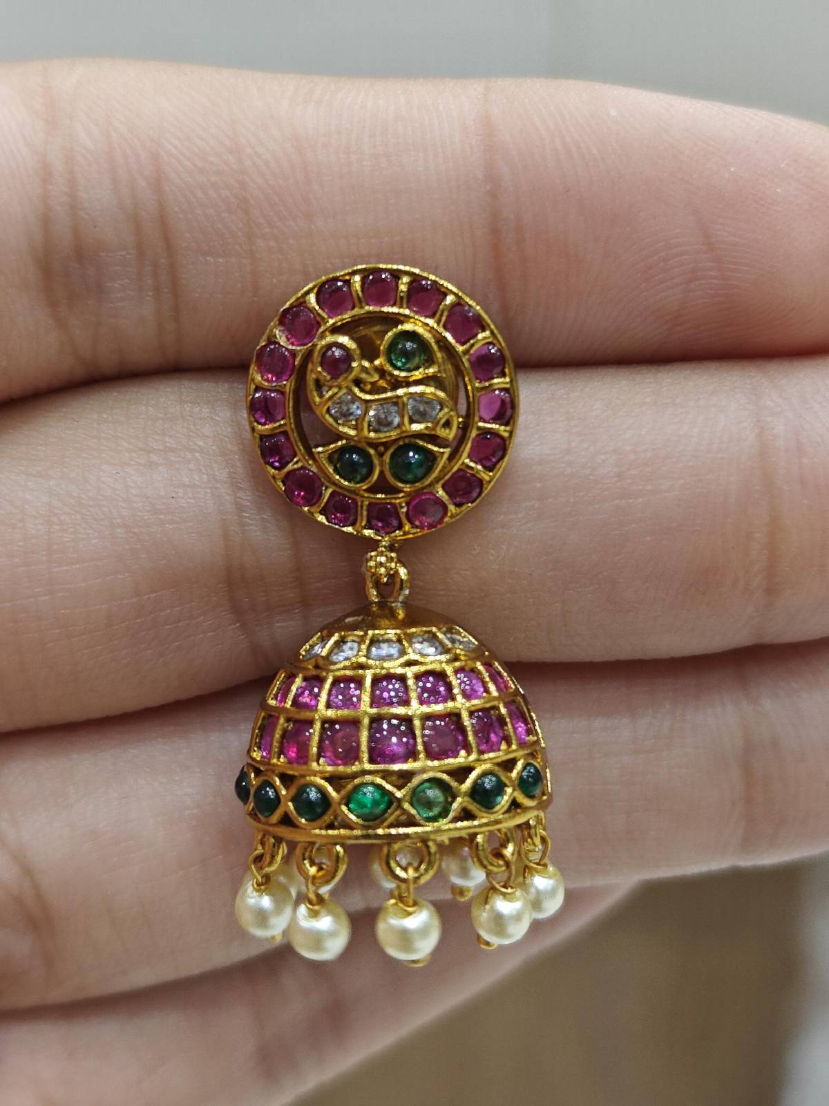 Aaradhya Kemp Jhumka Earrings