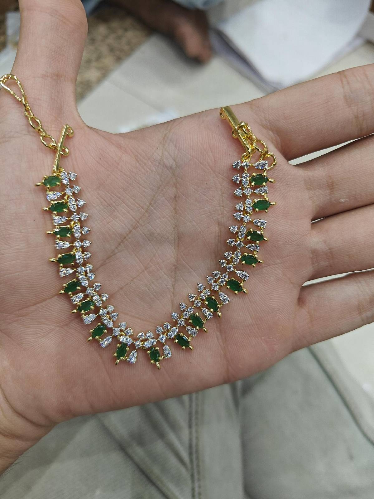 Navya Gilded Champaswaralu Ear Chains