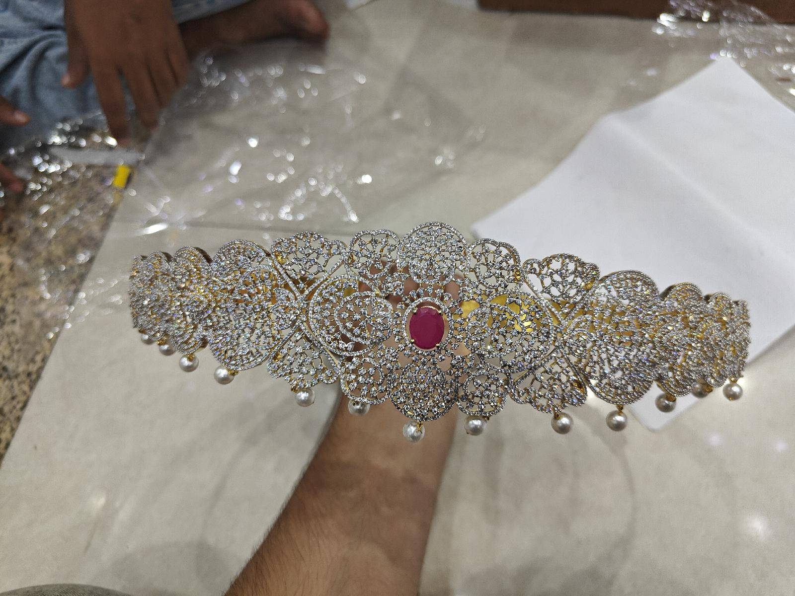 Charvi Gilded Vaddanam Waist Belt