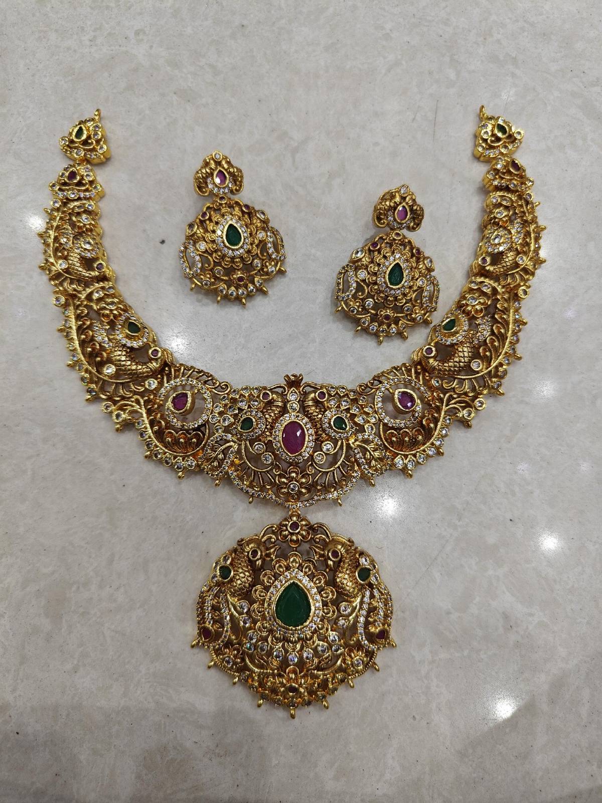 Shreya Nakshi Temple Necklace