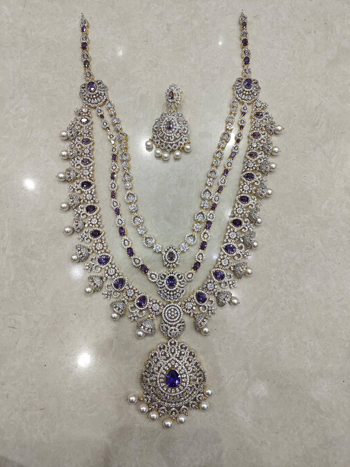 Ira Gilded Three-Layer Necklace