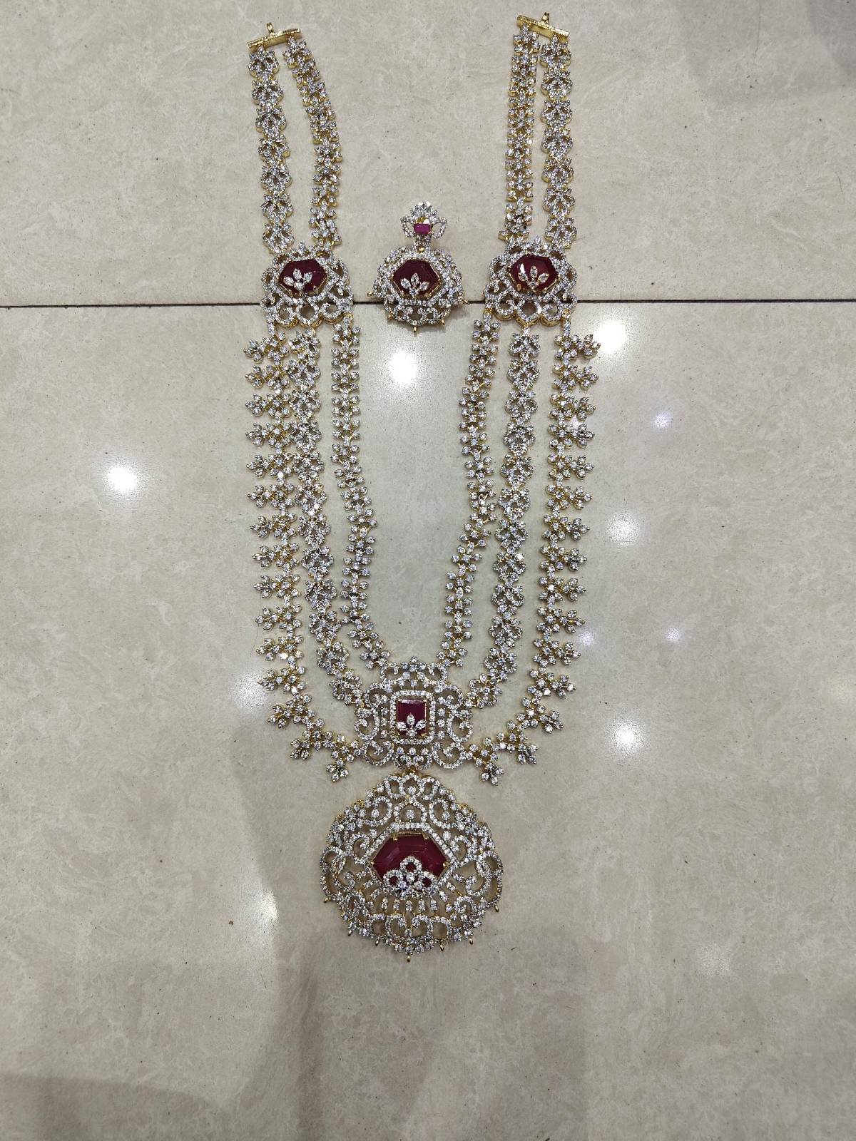 Tara Gilded Three-Layer Necklace