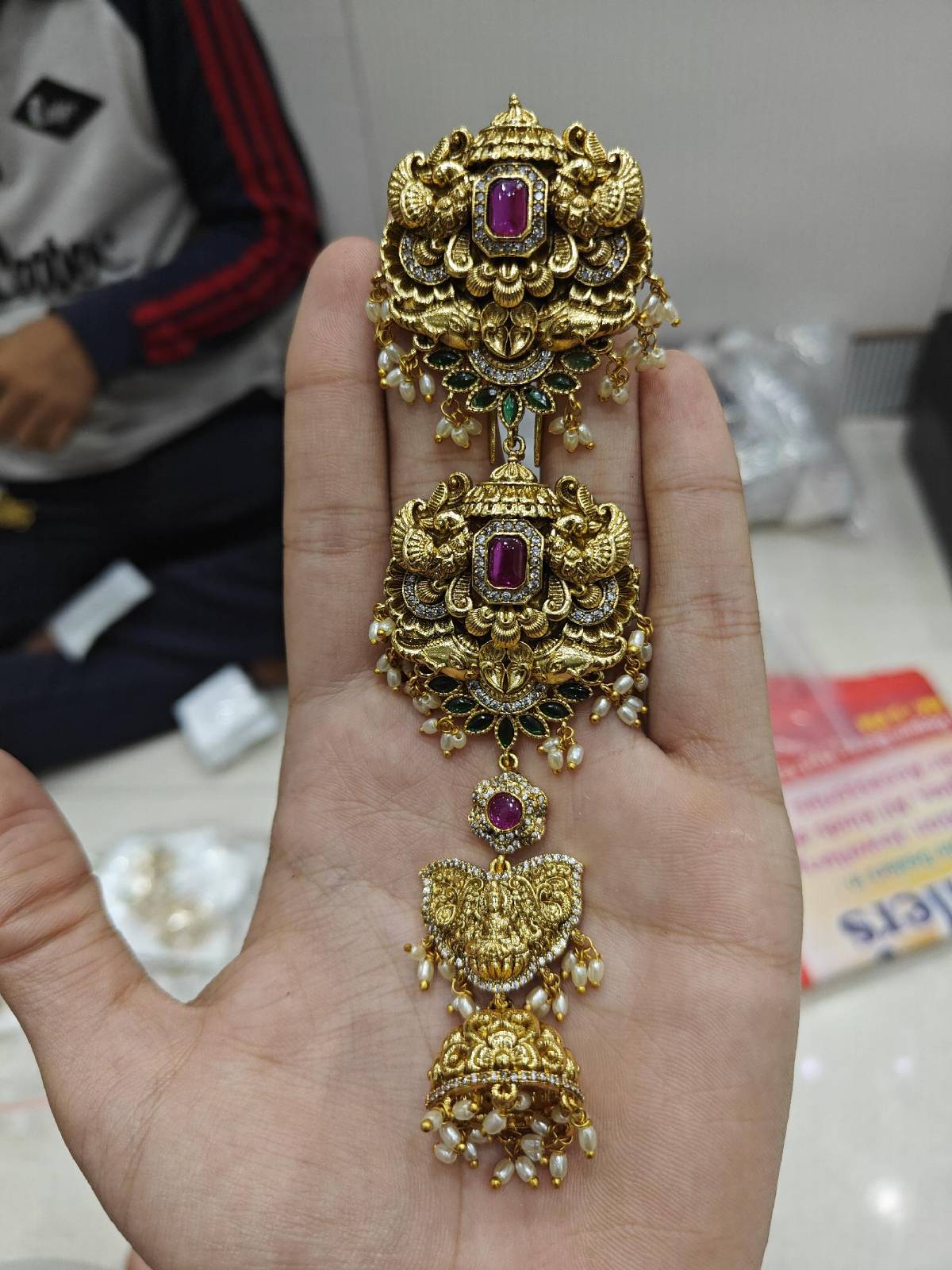Saanvi Nakshi Temple Jada Hair Ornament