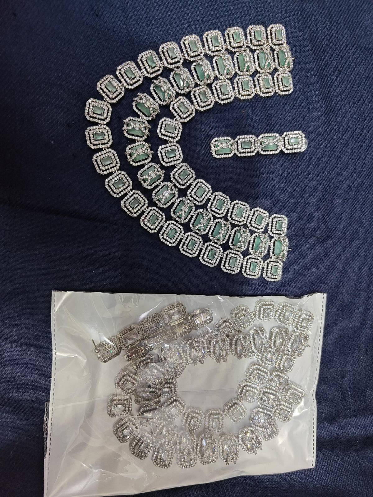Rhea Silver Three-Layer Necklace