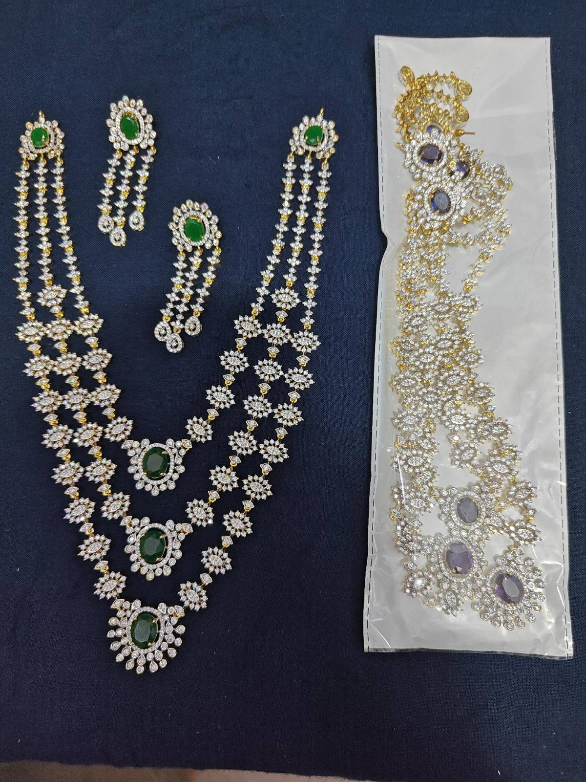 Rani Gilded Three-Layer Necklace