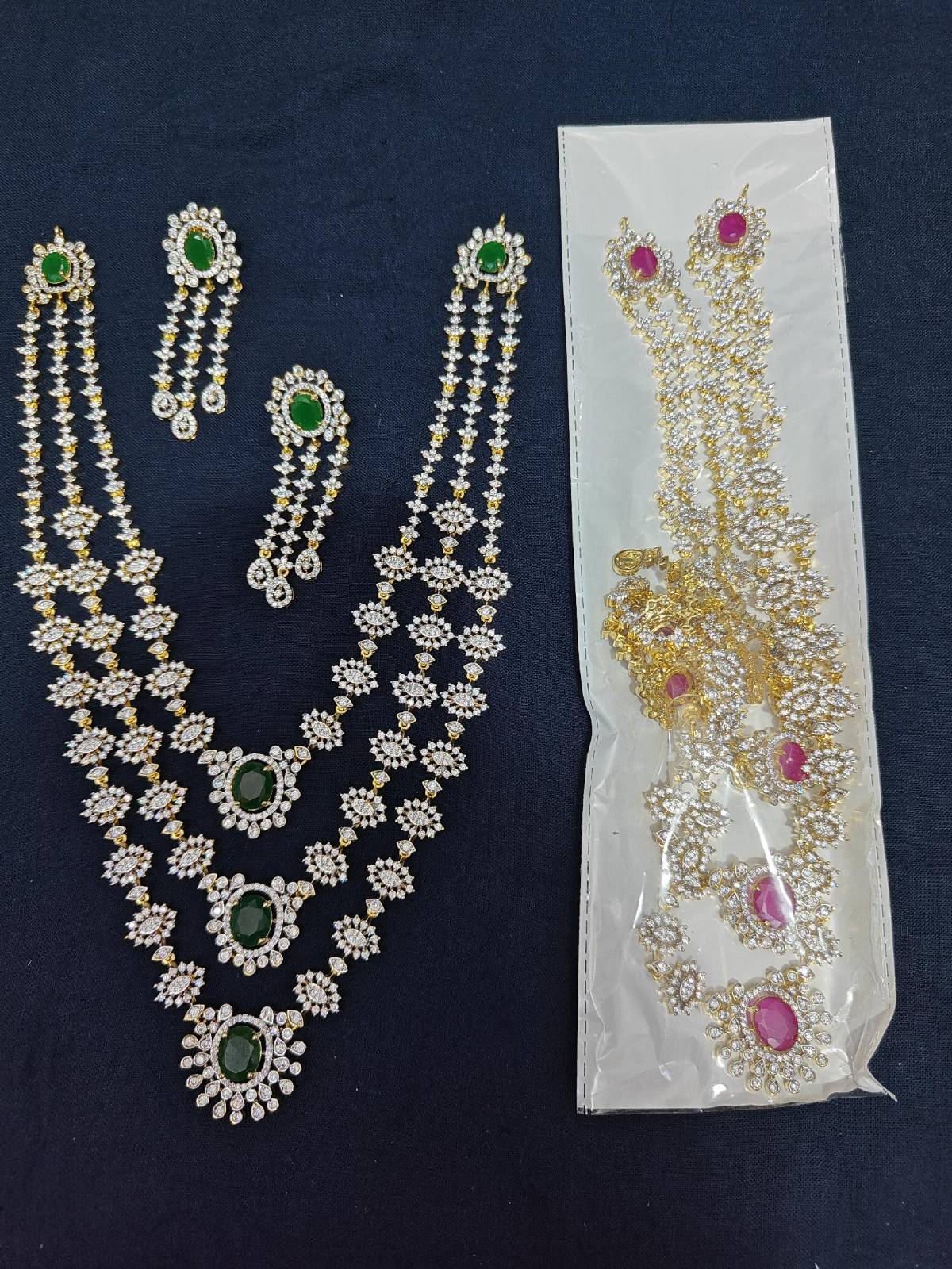 Rani Gilded Three-Layer Necklace